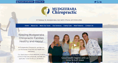 Desktop Screenshot of mudgeerabachiropractic.com.au