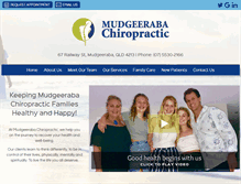 Tablet Screenshot of mudgeerabachiropractic.com.au